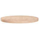 rund bordplade Ø60x4 cm ubehandlet massivt egetræ