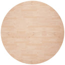 rund bordplade Ø60x4 cm ubehandlet massivt egetræ