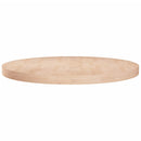 rund bordplade Ø80x4 cm ubehandlet massivt egetræ