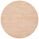 rund bordplade Ø90x4 cm ubehandlet massivt egetræ