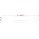 rund bordplade Ø90x4 cm ubehandlet massivt egetræ