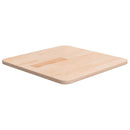 firkantet bordplade 40x40x1,5 cm ubehandlet massivt egetræ