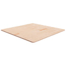 firkantet bordplade 90x90x1,5 cm ubehandlet massivt egetræ