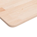 firkantet bordplade 90x90x1,5 cm ubehandlet massivt egetræ