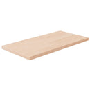 hyldeplade 40x20x1,5 cm ubehandlet massivt egetræ