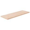 hyldeplade 60x20x1,5 cm ubehandlet massivt egetræ