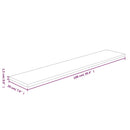 hyldeplade 100x20x1,5 cm ubehandlet massivt egetræ