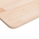 bordplade til badeværelse 60x40x1,5 cm massivt træ ubehandlet