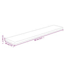 hyldeplade 80x20x2,5 cm ubehandlet massivt egetræ