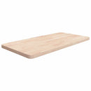 bordplade til badeværelse 80x40x2,5 cm massivt træ ubehandlet