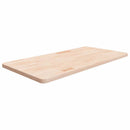 bordplade til badeværelse 100x50x2,5 cm massivt træ ubehandlet