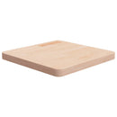 firkantet bordplade 50x50x4 cm ubehandlet massivt egetræ