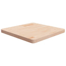 firkantet bordplade 60x60x4 cm ubehandlet massivt egetræ
