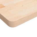 firkantet bordplade 60x60x4 cm ubehandlet massivt egetræ