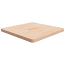 firkantet bordplade 70x70x4 cm ubehandlet massivt egetræ
