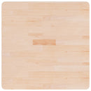 firkantet bordplade 70x70x4 cm ubehandlet massivt egetræ