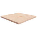 firkantet bordplade 90x90x4 cm ubehandlet massivt egetræ