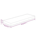 hyldeplade 40x20x4 cm ubehandlet massivt egetræ