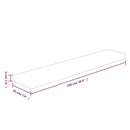 hyldeplade 100x20x4 cm ubehandlet massivt egetræ