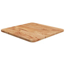 firkantet bordplade 40x40x1,5 cm behandlet massivt eg lysebrun