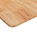 firkantet bordplade 40x40x1,5 cm behandlet massivt eg lysebrun