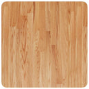 firkantet bordplade 50x50x1,5 cm behandlet massivt eg lysebrun