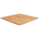 firkantet bordplade 60x60x1,5 cm behandlet massivt eg lysebrun