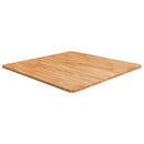 firkantet bordplade 70x70x1,5 cm behandlet massivt eg lysebrun