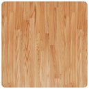 firkantet bordplade 70x70x1,5 cm behandlet massivt eg lysebrun