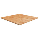 firkantet bordplade 80x80x1,5 cm behandlet massivt eg lysebrun