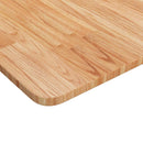 firkantet bordplade 80x80x1,5 cm behandlet massivt eg lysebrun