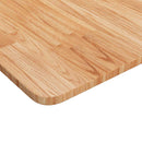 firkantet bordplade 90x90x1,5 cm behandlet massivt eg lysebrun