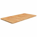 bordplade til badeværelse 80x40x1,5 cm massivt træ lysebrun