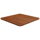firkantet bordplade 40x40x1,5 cm behandlet massivt eg mørkebrun