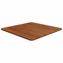 firkantet bordplade 60x60x1,5 cm behandlet massivt eg mørkebrun
