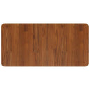 bordplade til badeværelse 80x40x1,5 cm massivt træ mørkebrun