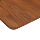 bordplade til badeværelse 80x40x1,5 cm massivt træ mørkebrun