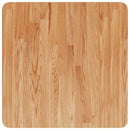 firkantet bordplade 50x50x2,5 cm behandlet massivt eg lysebrun