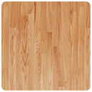 firkantet bordplade 60x60x2,5 cm behandlet massivt eg lysebrun