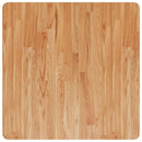 firkantet bordplade 70x70x2,5 cm behandlet massivt eg lysebrun