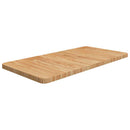 bordplade til badeværelse 80x40x2,5 cm massivt træ lysebrun