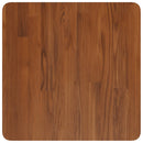 firkantet bordplade 50x50x2,5 cm behandlet massivt eg mørkebrun
