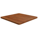 firkantet bordplade 60x60x2,5 cm behandlet massivt eg mørkebrun