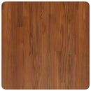 firkantet bordplade 60x60x2,5 cm behandlet massivt eg mørkebrun
