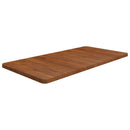bordplade til badeværelse 100x50x2,5 cm massivt træ mørkebrun