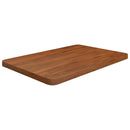bordplade til badeværelse 60x40x2,5 cm massivt træ mørkebrun