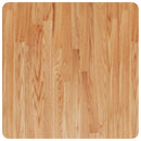 firkantet bordplade 60x60x4 cm behandlet massivt eg lysebrun