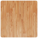 firkantet bordplade 70x70x4 cm behandlet massivt eg lysebrun
