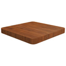 firkantet bordplade 40x40x4 cm behandlet massivt eg mørkebrun