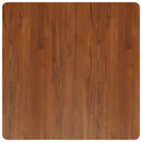 firkantet bordplade 80x80x4 cm behandlet massivt eg mørkebrun